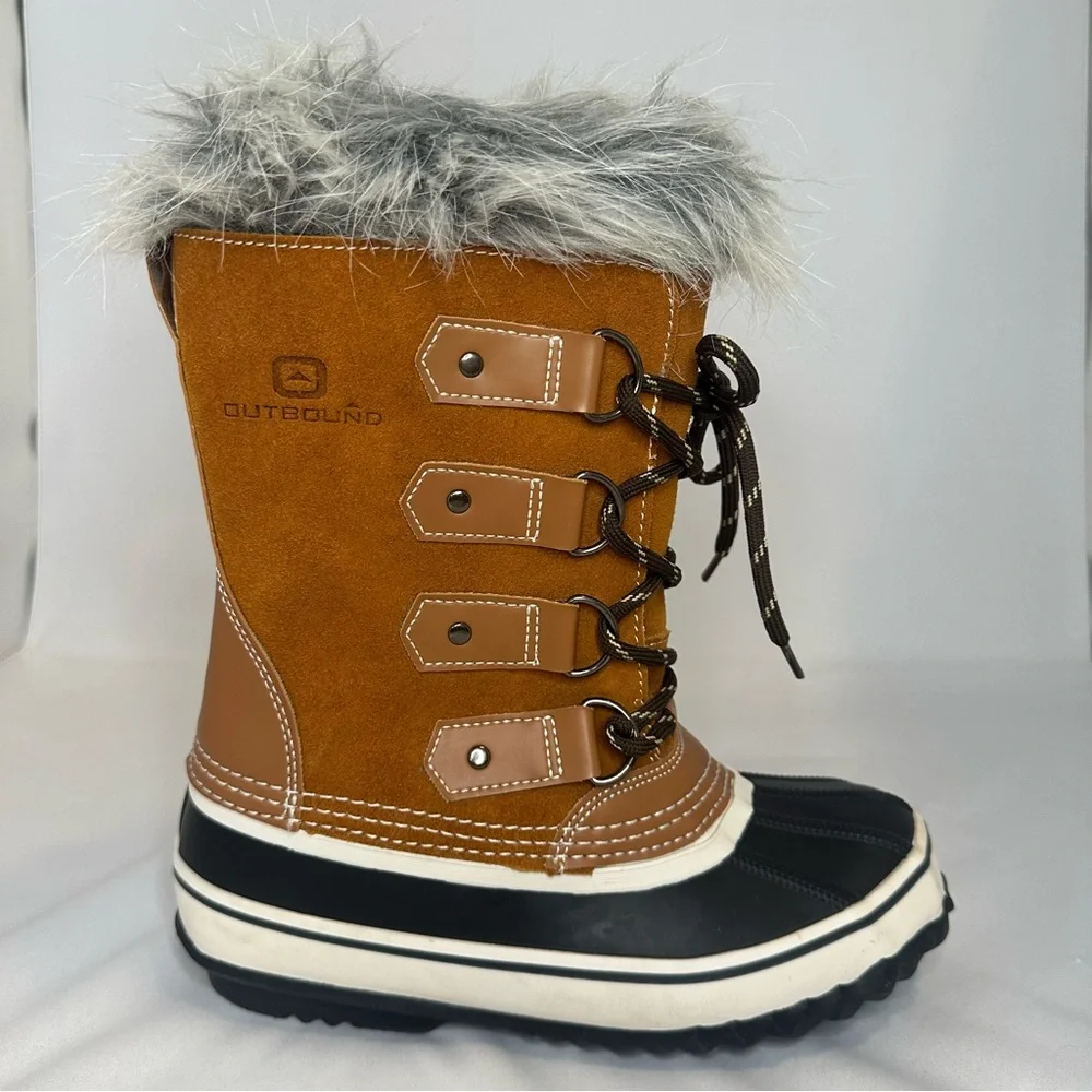Outbound Frost Women's High Cut Boots,
Tan/Black Waterproof Winter Size 6 - Picture 4 of 15
